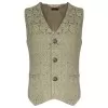 Pentagramme Palatine Men Cream Color Waistcoat  (2025)