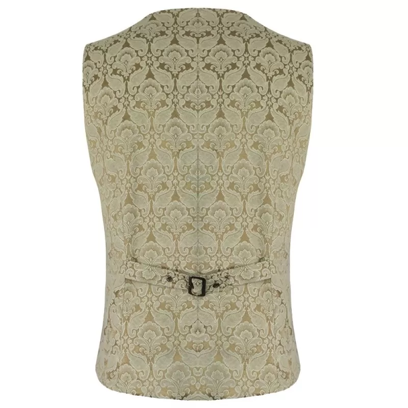 Pentagramme Palatine Men Cream Color Waistcoat  (2025)
