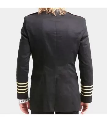 Men Gothic Military Officer Blazer Coat