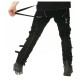 Gothic Punk Cyber Black Buckle Trouser 