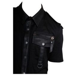 Gothic Police Officer Shirt Black Goth Clearance Shirt