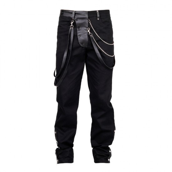 Steampunk Vintage Trouser Men Goth Black Gens Steam Pant Steampunk Vintage Trouser Men Goth Black Gens Steam Pant
