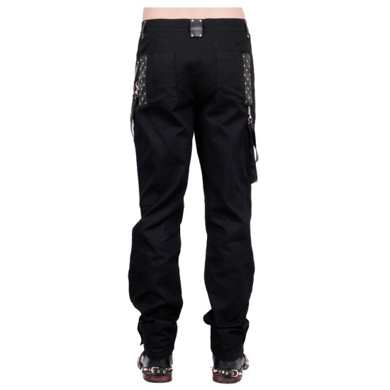 Steampunk Vintage Trouser Men Goth Black Gens Steam Pant Steampunk Vintage Trouser Men Goth Black Gens Steam Pant