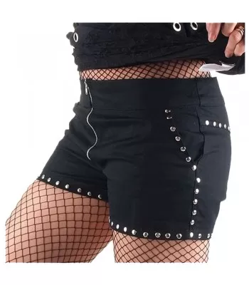 Women Gothic Short Black Festi Shorts Multi Pocket Military Cargo Short High Waist Shorts (2025)