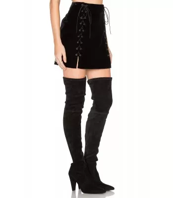 Women Gothic Skirt Lace Up Mini Skirt  (2025)