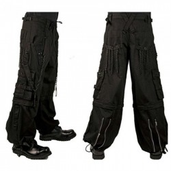 Men Gothic Pant Bondage Goth Steampunk Long Trouser