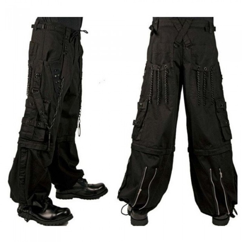 Men Gothic Pant Bondage Goth Steampunk Long Trouser Punk Emo Trouser