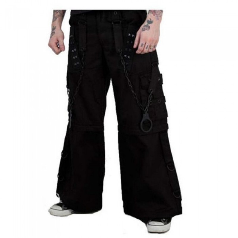 Men Gothic Pant Bondage Goth Steampunk Long Trouser Punk Emo Trouser