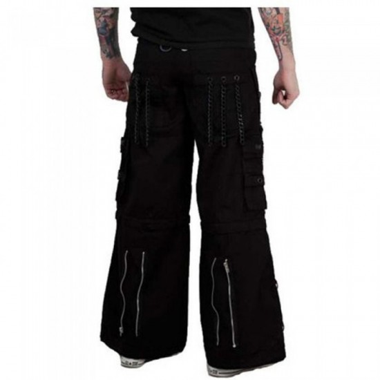 Men Gothic Pant Bondage Goth Steampunk Long Trouser