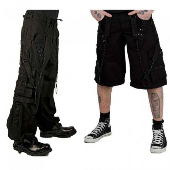 Men Gothic Pant Bondage Goth Steampunk Long Trouser Men Gothic Pant Bondage Goth Steampunk Long Trouser