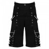 Men Gothic Pant Cyber Goth Trouser Bondage Shorts Pant