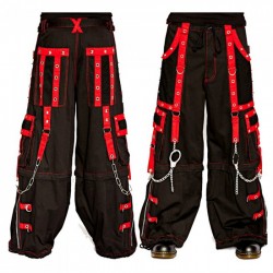 Men Gothic Pant Steampunk Bondage Trouser Cyber Punk Shorts 