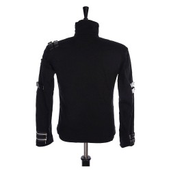 Mens Michael Jackson Fashion Jackets Punk Bad Black Gothic Fashion Jacket 