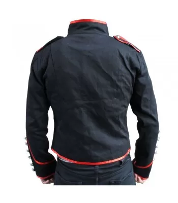 Military Parade Jacket Tunic Rock Black Steampunk Jacket  (2025)