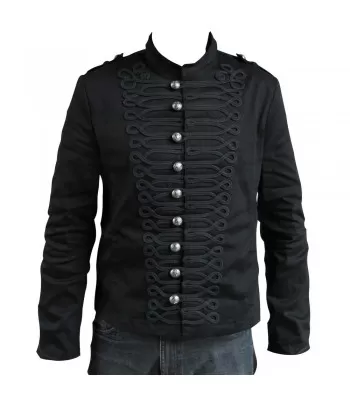 Men Gothic Military Officer Jacket Vintage Army Jacket Parade Jacket  (2025)
