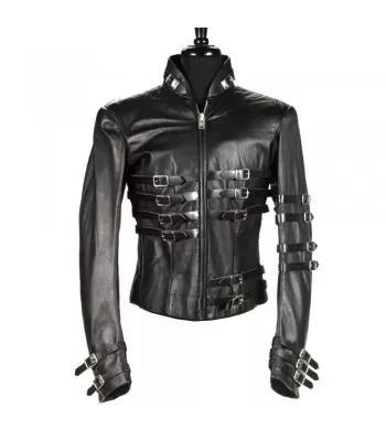 Hot Mj Michael Jackson Leather Jacket Military Style Gothic Jacket Fast Shipping (2025)