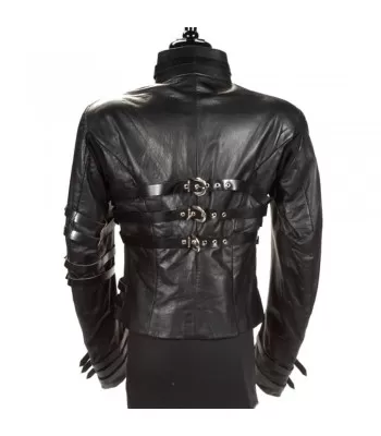 Hot Mj Michael Jackson Leather Jacket Military Style Gothic Jacket Fast Shipping (2025)