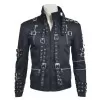 Men Black Mj Jacket Cosplay Costume Michael Jackson Jacket