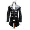 Mens Gothic Steampunk Lambskin Jacket Goth Black Leather Jacket