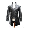 Men Lambskin Gothic Leather Coat Rock Style Goth SteampunkJacket 