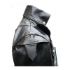 Men Lambskin Gothic Leather Coat Rock Style Goth SteampunkJacket 
