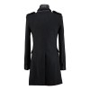 Men Woolen Gothic Slim Medium Long Trench Coat Personalized Stand Collar Men Woolen Gothic Slim Medium Long Trench Coat Personalized Stand Collar
