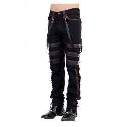 Men Gothic Trousers Pants Steampunk Vintage Cotton Gens Harem Pants 
