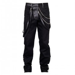 Steampunk Vintage Gens Trousers Men Pants Gothic Wedding Party Trousers 