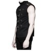 Men Gothic Cyber Vest Steampunk Military Rock Black Vest Top Men Gothic Cyber Vest Steampunk Military Rock Black Vest Top