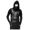 Mens Dieselpunk Waistcoat Vest Gothic Black Faux Leather Dystopian Vest Mens Dieselpunk Waistcoat Vest Gothic Black Faux Leather Dystopian Vest