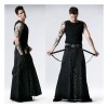 Men Tripp Gothic Long Skirt Punk Rock Maxi Kilt Techno Pants 