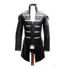 Mens Gothic Steampunk Lambskin Jacket Goth Black Leather Jacket