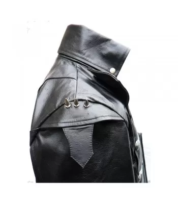 Mens Gothic Steampunk Lambskin Jacket Goth Black Leather Jacket  (2025)