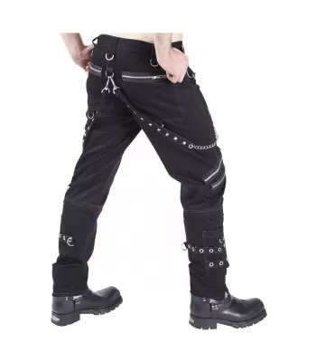 Men Gothic Pant Cotton Pant Black Punk EMO D Ring Pants (2025)