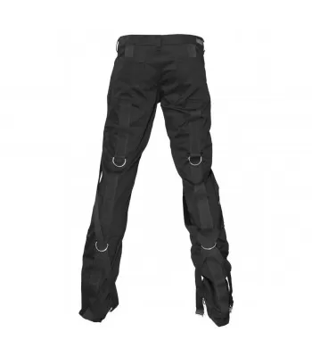 Men Gothic Denim Pant Rock Star Bondage Silk Pant Girdle Pants (2025)