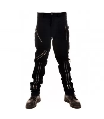 Men GOTHIC Pant Steampunk Punk Rock Zip Bondage Pants  (2025)