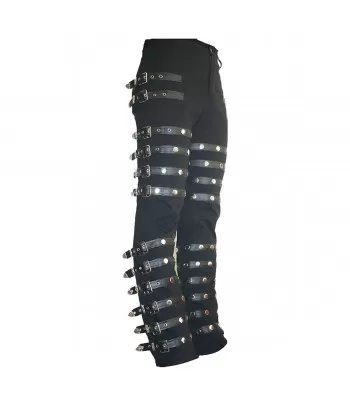 Michael Jackson Pant Punk Classic Rivet BAD Concert Metal Rock Pants Trousers  (2025)