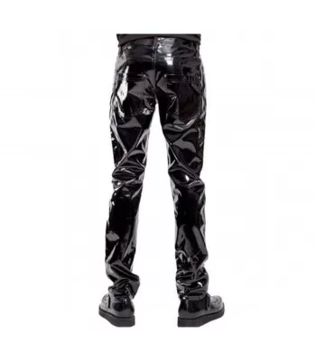 Men SHINY Pant Five Pocket Pant SHINY VINYL Punk EMO PVC Pants Rocker Men Gothic Pant (2025)