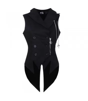 Men Gothic Vest Vampire Long Tailcoat Cotton Vest (2025)