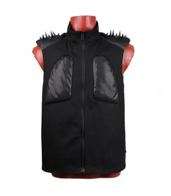 Men Black Sleeve Less Jacket Gothic Punk Men Cotton Vest (2025)