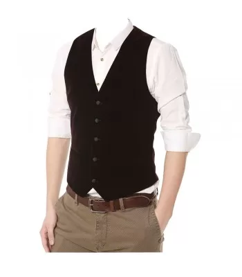 Raymond Dark Maroon Vest Contemporary Fit Rayon Blend Waistcoat (2025)