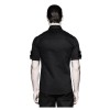 Men Gothic Shirt Military Shirt Punk Style Short Sleeve Cotton Shirt  | Fetish Shirt