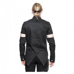 Men Gothic Devil Fashion Gothic Shirt Dave Vanian Shirt With Detachable Sleeve