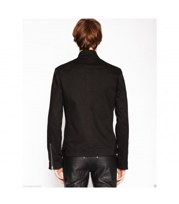 Men’s Gothic Emo Punk Rock Biker Jacket | Black Alternative Outerwear