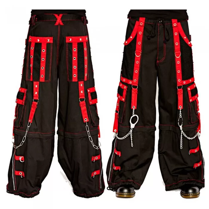 Men Gothic Pant Steampunk Bondage Trouser Cyber Punk Shorts