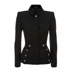 Women Military Style Coat Gothic Women Fashion Wool Jacket Women Gothic Jacket 