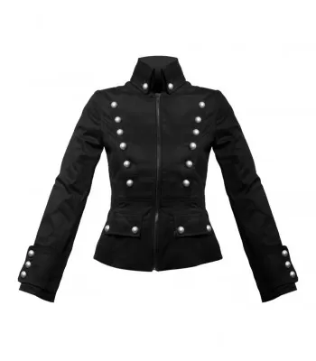 Women Gothic Military Jacket Corsair Denim Uniform Army Jacket (2025)