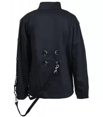 Women's Bondage Zipper Jacket Women High Neck Steampunk Gothic Cotton Jacket (2025)