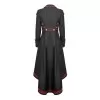 Women Red Long Gothic Coat Black Cosplaydiy Medieval Military Coat