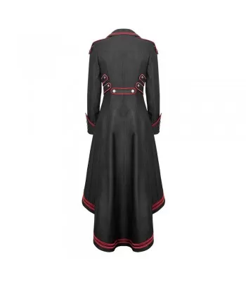 Women Red Long Gothic Coat Black Cosplaydiy Medieval Military Coat (2025)